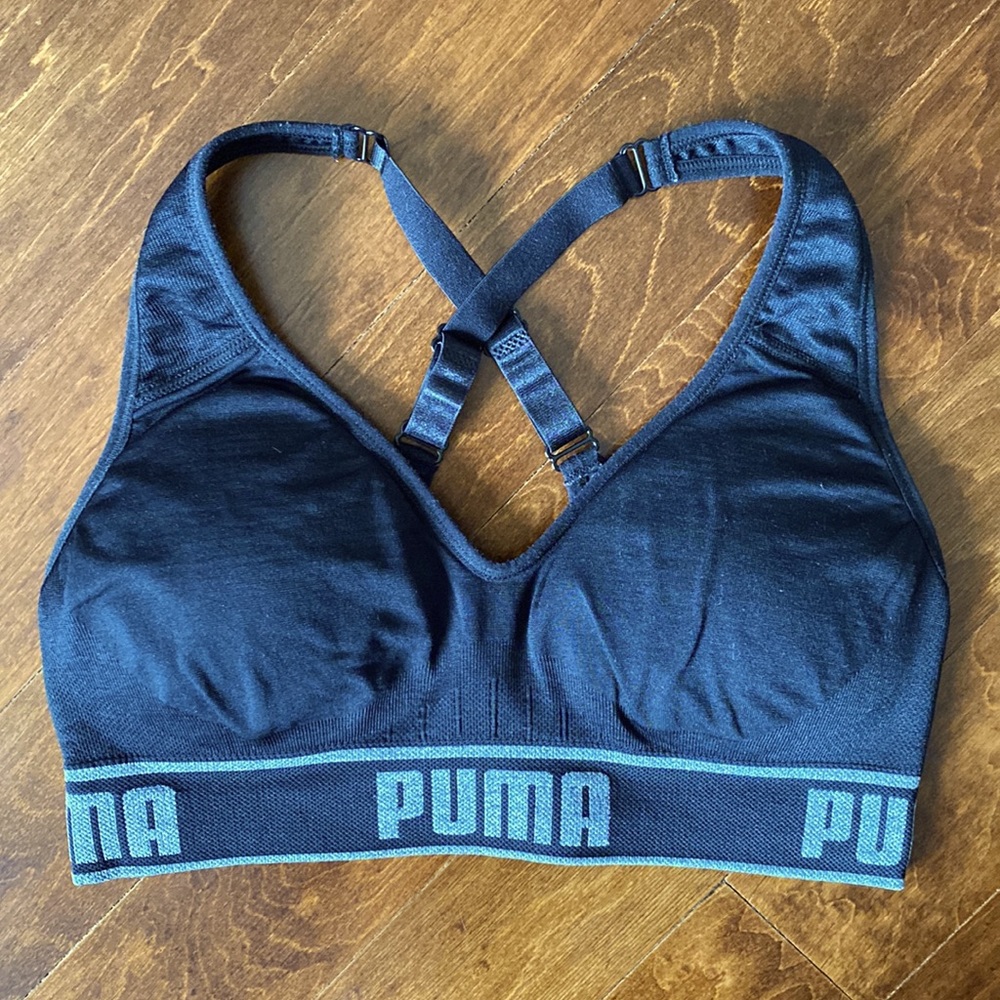 NWOT Black Puma Sports Bra